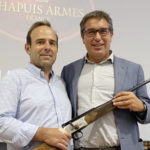 Vincent Chapuis, il produttore di armi francesi, con Bruno Beccaria di Franchi, azienda che ne cura la distribuzione in Italia