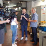 Niccolò Campriani e Gianpiero Pardini durante le registrazioni di Taking Refuge Target Tokyo 2020