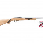 Ruger 10-22 Sporter 75th Anniversary natural finish hardwood with black laser checkering