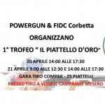 Armeria PowerGun e Fidc Corbetta organizzano il 1° Trofeo “Il piattello d’oro” il 20 e 21 aprile