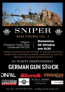 corso di tiro sniper ottobre 2024